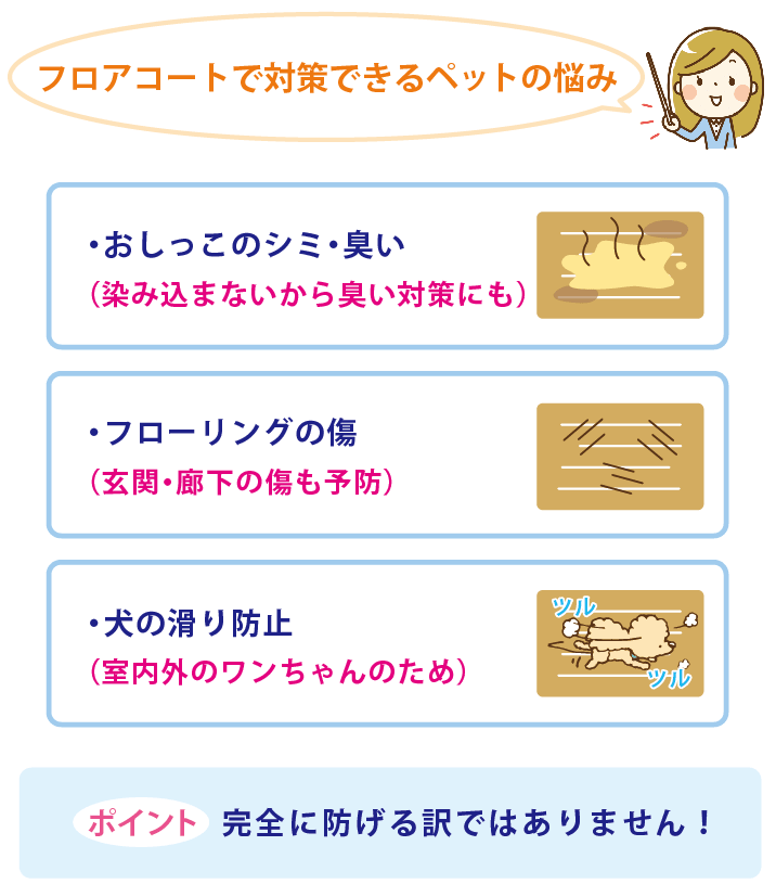 ペットのいる家のフローリング対策