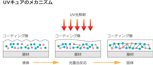 UVコートの硬化の仕組み
